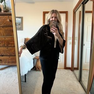 Black and Tan Kimono